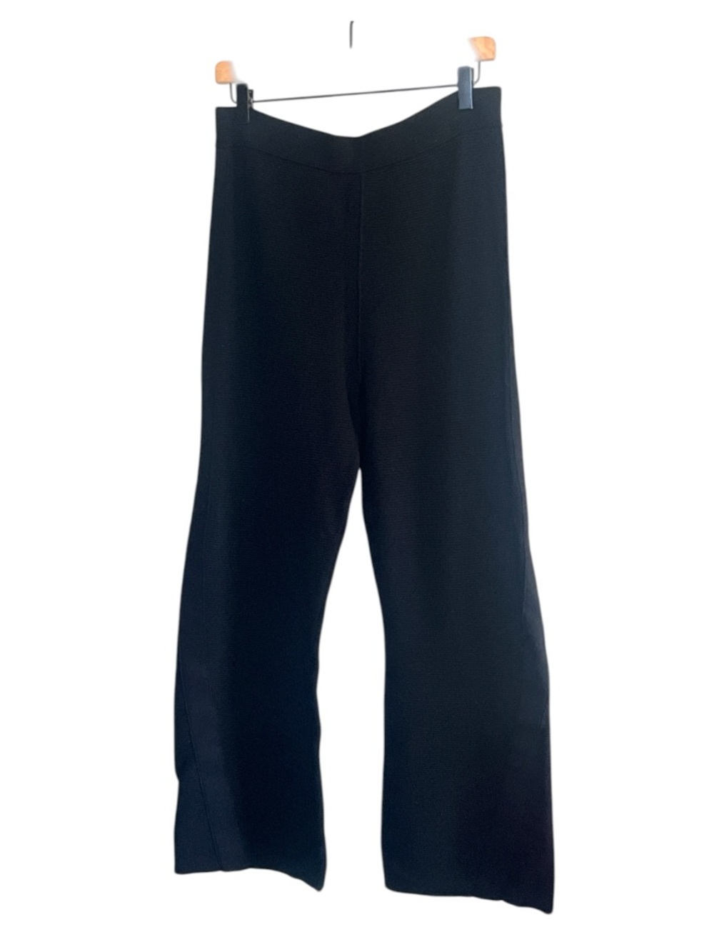 TOCCIN “NY” Straight Leg Knit Pants Black Size L‎